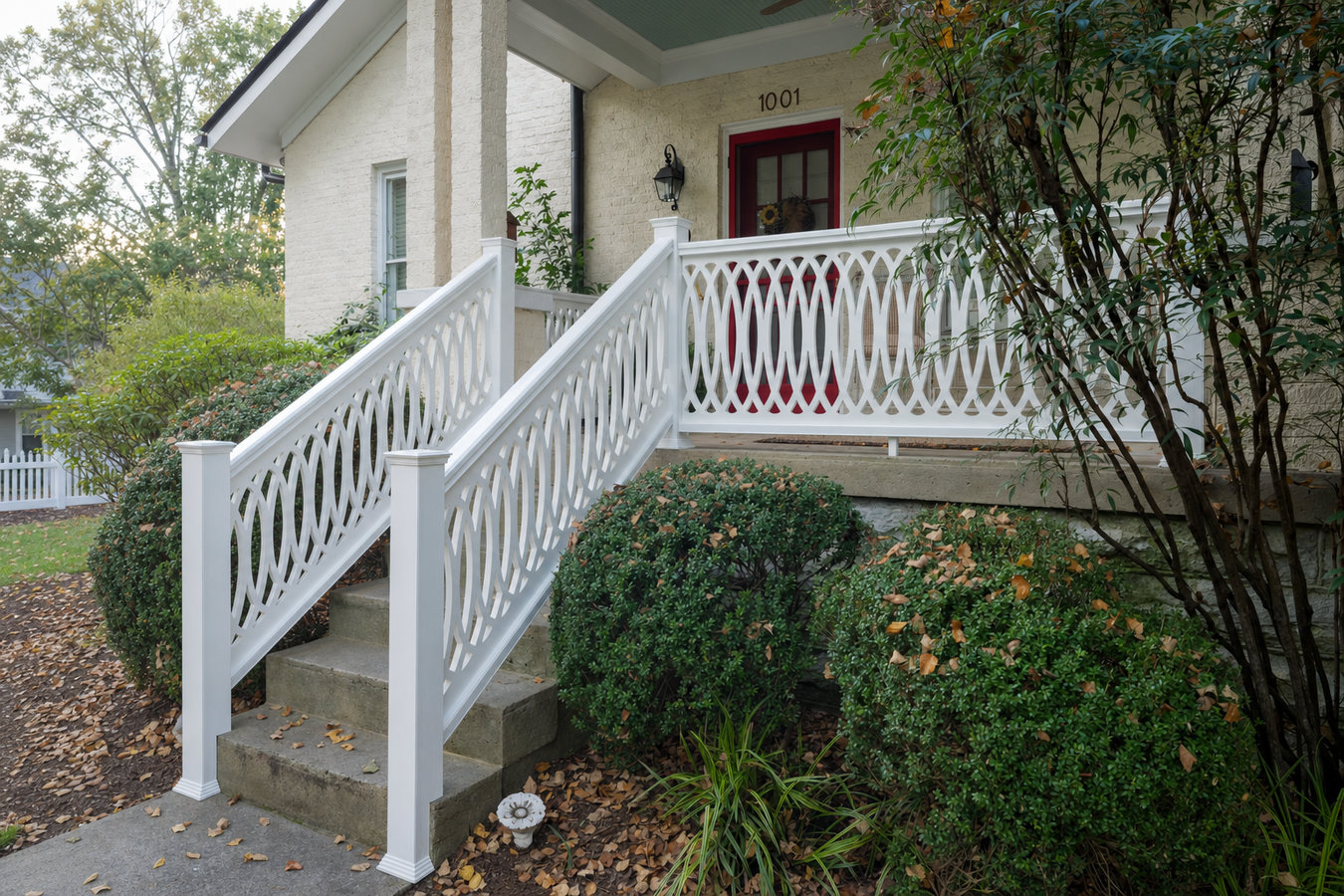 Deck railing installation